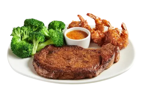 13OZ Ribeye & Choice Of Shrimp