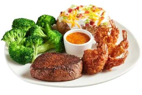 Sirloin* & Coconut Shrimp