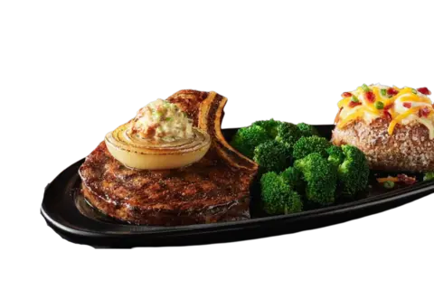 New! Bone-In Ribeye* With Bourbon Onion